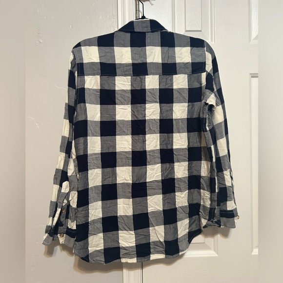 Abercrombie & Fitch Blue and White Plaid Shirt - Picture 2 of 3